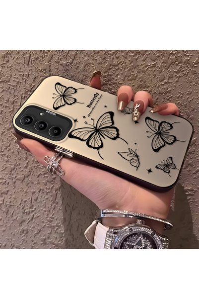 PATTERNOVA حافظة أنيقة متوافقة مع هاتف سامسونج جالاكسي A25 بنمط فراشة نازاريك...