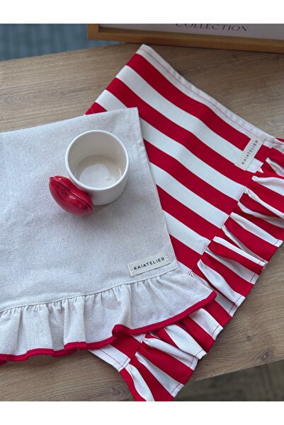 KaiAtelier Circus X Natural Σετ 2 Λινών Πανιών Φούρνου / Πανιά Στεγνώματος / ...