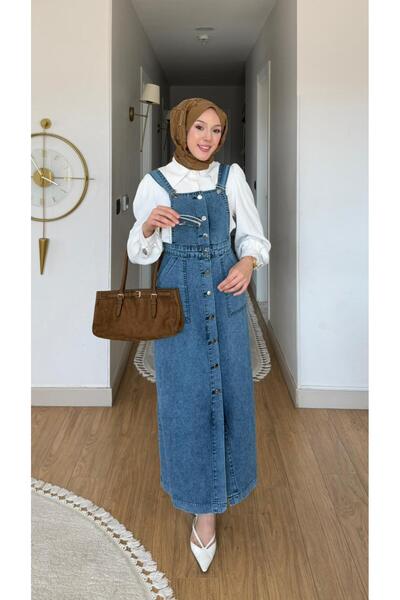 Quen Φόρεμα - Μπλε - Jile