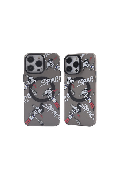Generic Brand غطاء حماية لهاتف ابل ايفون 14 برو من ابولو ماجنيتيكسيف بنمط ممي...