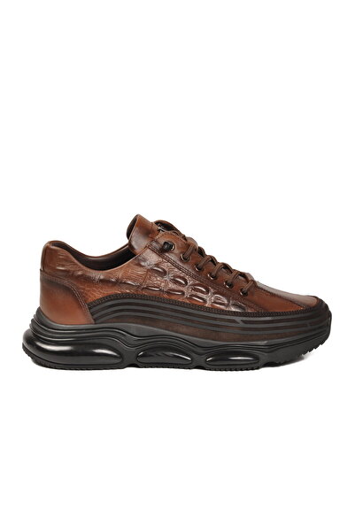 Voyager Tan Genuine Leather Men's Casual Shoes