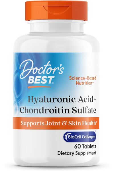 Doctor's Best Hyaluronic Acid with Chondroitin Sulfate - 60 Tablets