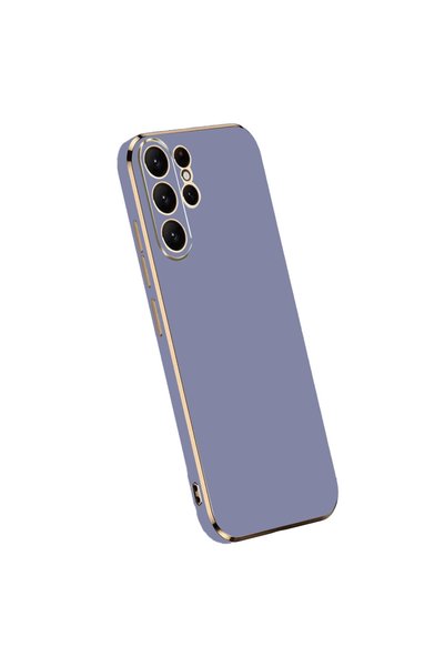 TheGencoo Samsung Galaxy S24 Ultra Case Volet Silicone - Blue