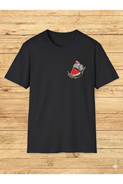 Trendy Sun تي شيرت مطبوع عليه فلسطين ديجيال للجنسين - تي شيرت قطني صيفي