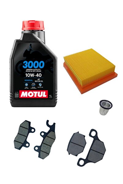 MOTOHANE Mondial X-Treme Max 200 Cross 5 Parça Bakım Seti Motul Yağ Ön-Arka B...