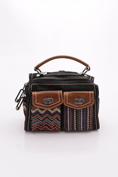 Guja Τσάντα ώμου - Μαύρο - Patterned