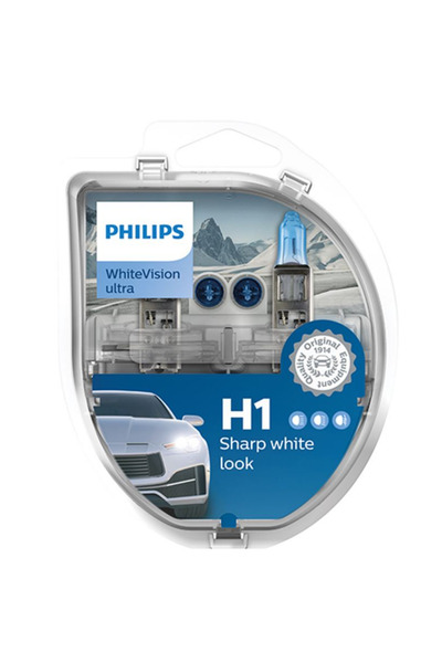 Philips WhiteVision Ultra H1 Beyaz Far Ampul Seti + 2 Adet T10 Park Ampul Hediye