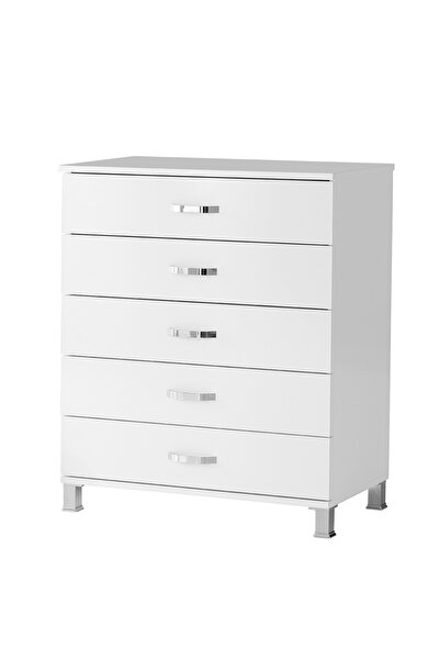 Erz Design Buket Geniş 5 Çekmeceli Şifonyer 85x45x95 Demonte