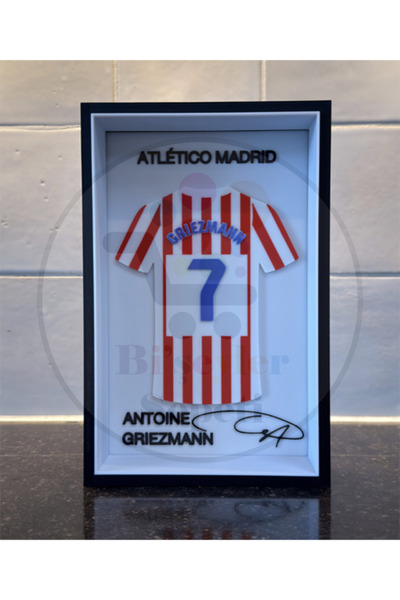 Bi'şeyler Sepeti Antoine Griezmann - Atlético Madrid - Forma İmzalı Çerçeve H...