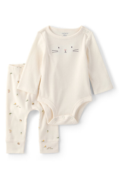 Carter's Baby Body Pants Set 3 Months-24 Months Beige