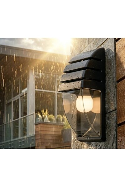 SMARTER Φωτιστικό τοίχου εξωτερικού χώρου, 1 x E27, μαύρο, μοντέρνο, IP44, μέ...
