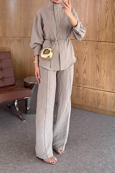 Suziş ΣΕΤ ΠΟΥΚΑΜΙΣΟ ΚΑΙ ΠΑΝΤΕΛΟΝΙ ΜΕ ΧΡΥΣΑ ΤΕΤΡΑΓΩΝΑ ΚΟΥΜΠΙΑ 51298