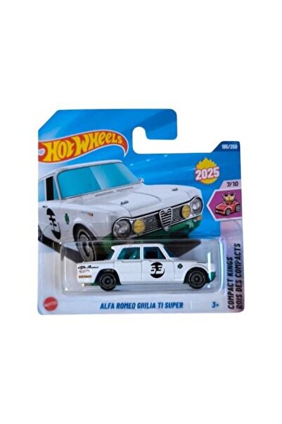 HOT WHEELS Αυτοκίνητο, Άλφα Ρομέο Τζούλια TI Σούπερ, Λευκό, Κλίμακα 1:64, Μον...