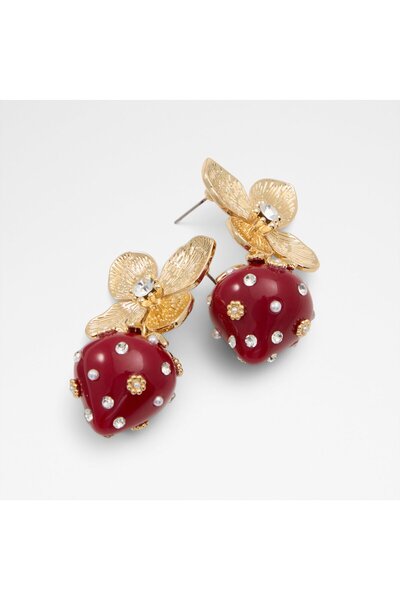Aldo Berrybloom Womens Red Earrings