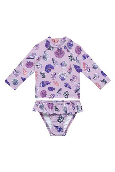 SAND MOTHER UV Korumalı Uzun Kollu Kız Bebek & Çocuk 2 Parça Mayo Seti