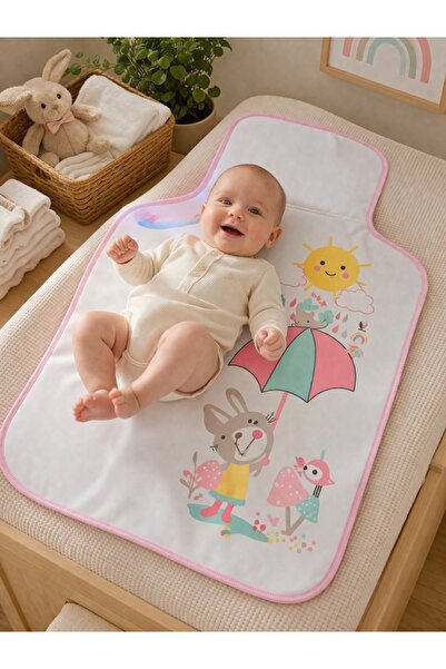 Pure Boutique Αναδιπλούμενη αδιάβροχη φορητή αλλαξιέρα μωρού 45x80 εκ. με σχέ...