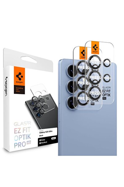 Spigen Γυαλί tR EZ Fit Optik Pro HD 2 Pack, μαύρο - Samsung Galaxy S25 ULTRA