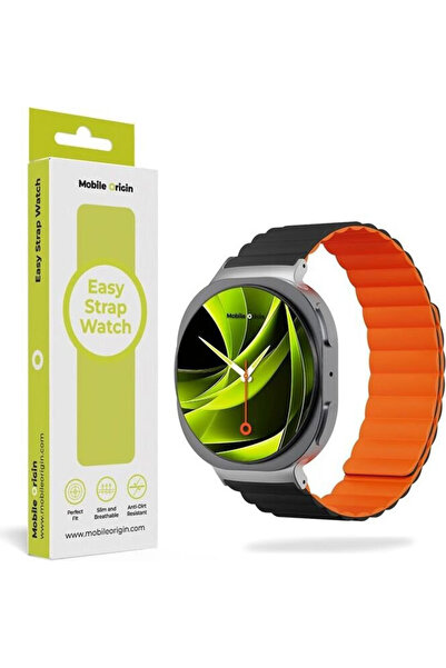 Mobile Origin Εύκολο Μαγνητικό Λουράκι Galaxy Watch 8 Μαύρο
