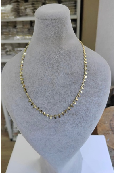 Emine seker jewelry 14k Kaplama Minik Pullu Kolye