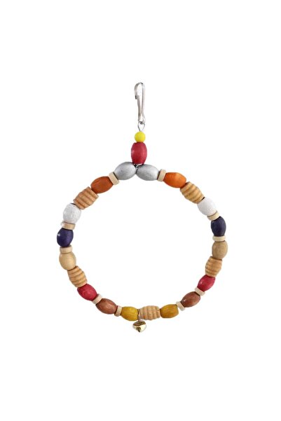 Wahw Pet Round Wooden Cage Swing - 14X14Cm