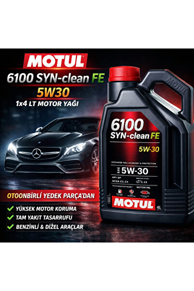 Motul ORJİNAL 6100 SYN-clean FE 5W30 1X4 LT