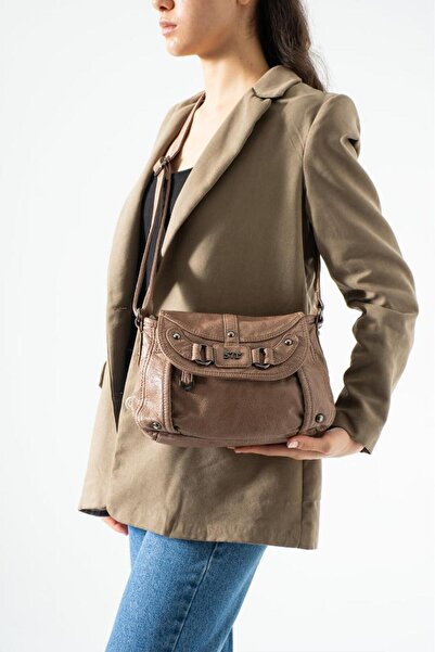 Baginn Γυναικεία τσάντα αγγελιαφόρου από δέρμα που πλένεται, καθημερινή, με λ...