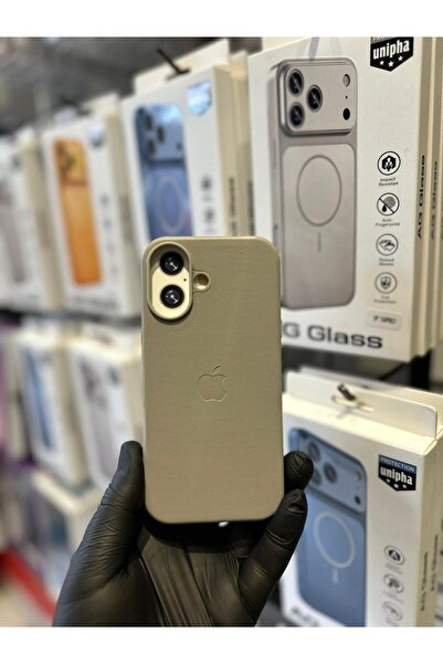 TAK Bİ KILIF iPhone 17 Uyumlu Deri Dokulu İç Kadife Lansman Kılıfı Mıknatıslı...