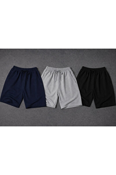 De Carte Μαύρο-γκρι-ναυτικό μπλε 3 τεμαχίων σετ με ίσια μπατζάκια, κορδόνια σ...