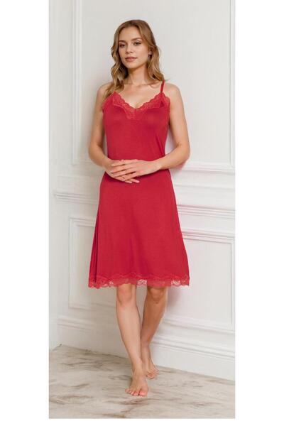 NightLove Women's Viscose Strap Nightgown Confeo C840-601
