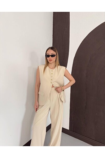 Ekim Store Σετ δύο τεμαχίων - Μπεζ - Μακρύ