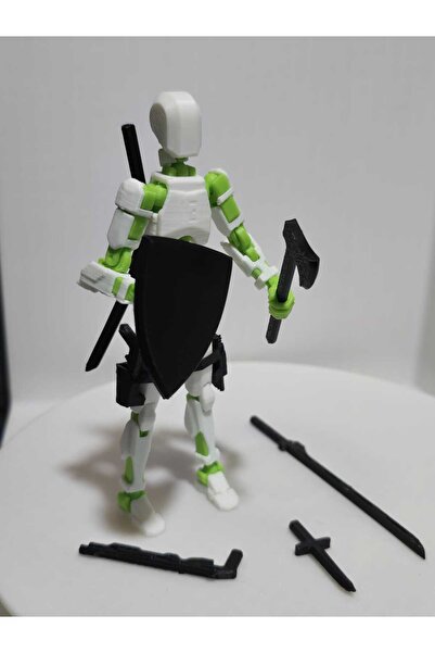 Maketo3D Dummy 13cm Eklemli Aksiyon Robot