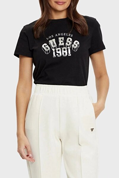 Guess MARTINA SS T-SHIRT Women's Black T-Shirt V5RI06I3Z14-JBLK