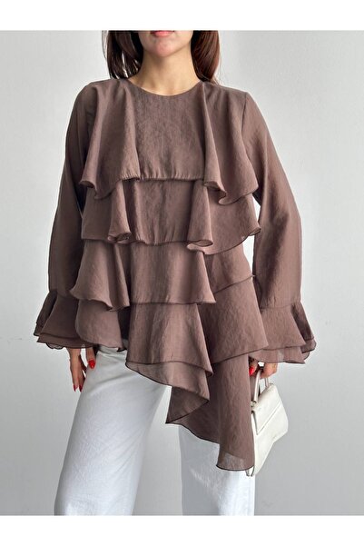 Ekim Store Μπλούζα - Καφέ - Δεν προσδιορίζεται