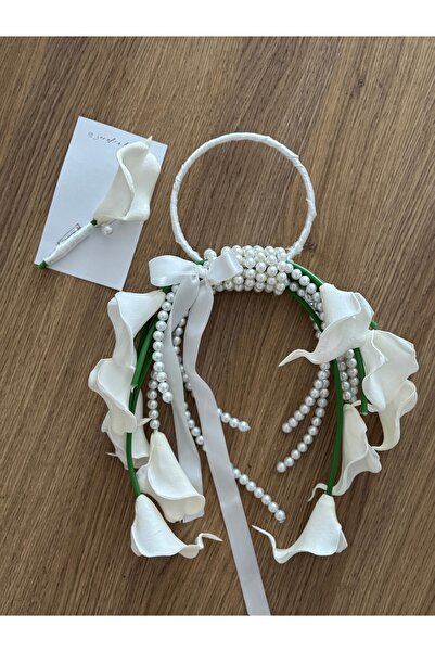 Pure baby handmade İncili gala çiçeği en buketi