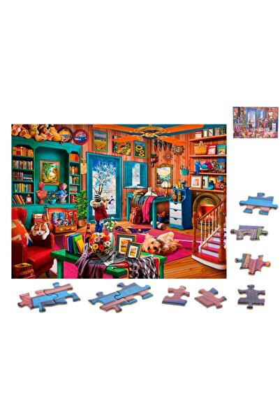 Generic Winter Cottage Scene Jigsaw Puzzle (1000 Pieces)