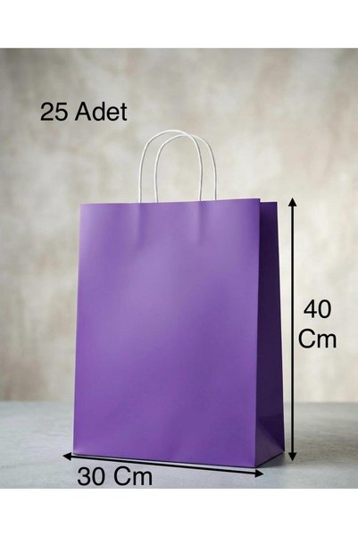 aybaş kağıtçılık 1.Kalite 30x40 Cm ( 25 Adet ) Büyük Boy Mor Renkli Kraft Kağ...