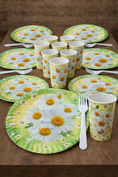 Baloncu Nene Σετ για πάρτι γενεθλίων με θέμα την χαρτοσανίδα Daisy για 8 άτομ...