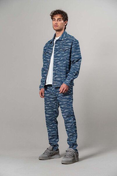 R8 EKREK DENİM BOYFRIEND KOT TAKIM MAVİ 5121-D/V-5121-D