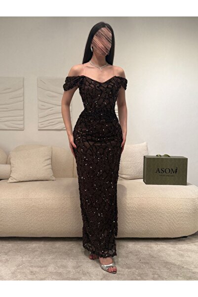 Loren Sequin Evening Dress