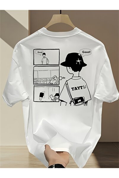 yiou trendy clothing Men's Solid Color Printed Short-Sleeve T-Shirt_23