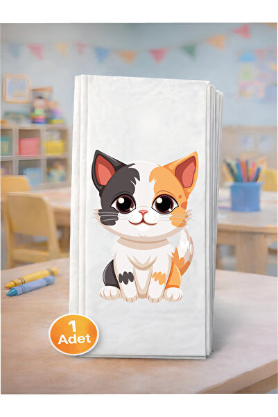 Palo Santo KEDİ FİGÜRLÜ BASKILI PEÇETE