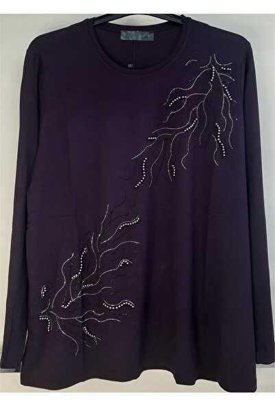 N.Y.YILDIZ Μπλούζα plus size - Μωβ - Συν μέγεθος