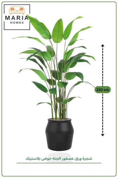 MARIA HOMES Artificial Bird of Paradise Tree 210 cm with Pot – Luxury Indoor ...
