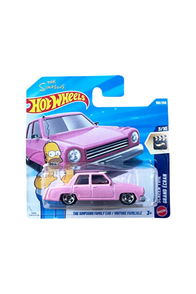 HOT WHEELS Mașina Familiei Simpson, roz, scară 1:64 – model 2026
