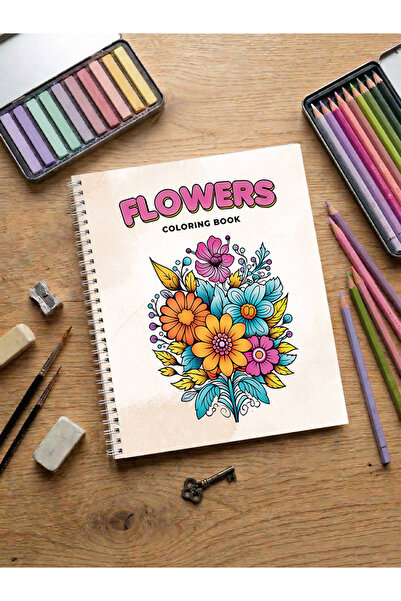 metafortoys Flowers Boyama Kitabı Cozy Book – 20x24 cm