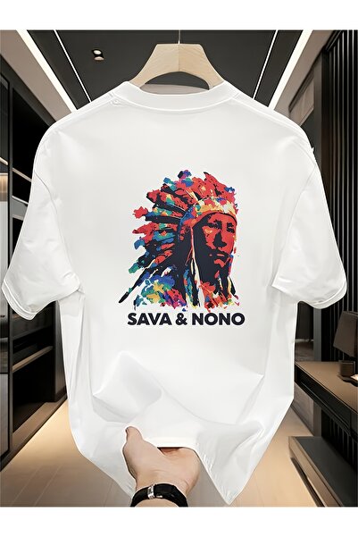 yiou trendy clothing Men's Solid Color Trendy Printed Short-Sleeve T-Shirt_9