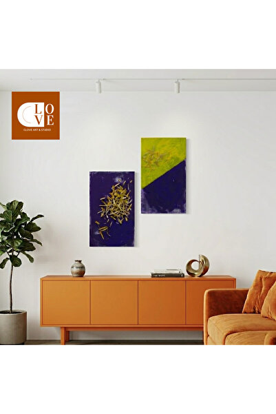 El Yapımı Modern Minimal Tablo / Dekoratif Salon Duvar Tablosu Canvas