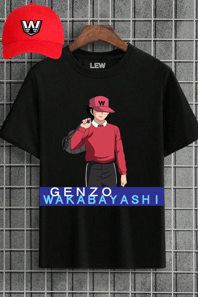 lovver Σετ καπέλων με μπλουζάκι από 100% βαμβάκι, ειδικής σχεδίασης, με χαρακ...