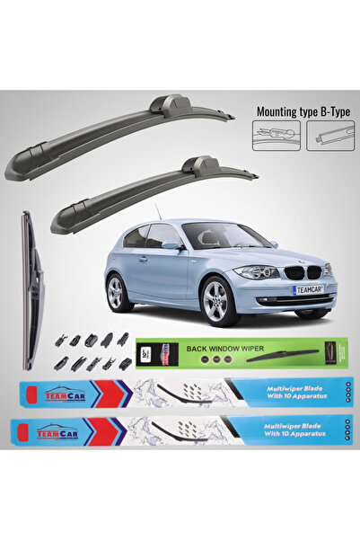 TEAMCAR BMW Σειρά 1 E81 (2006–2012) Επίπεδες Υαλοκαθαριστήρες |   Πλήρες Σετ ...
