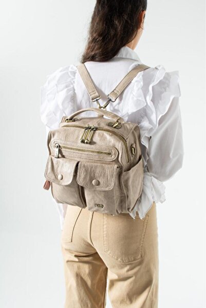Baginn Vegan Leather Women's Backpack 30*30 cm with Lighted Charm Gift, Shoul...